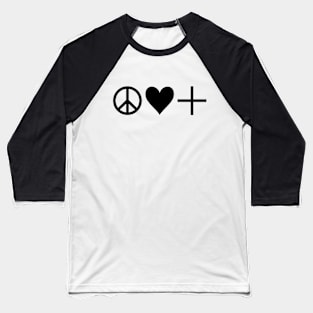 peace, love, and positivity Baseball T-Shirt